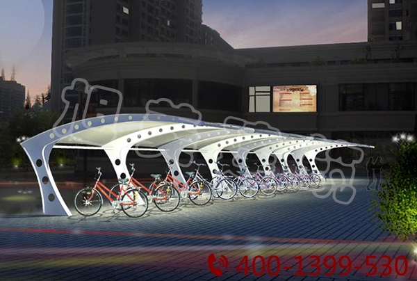  Membrane structure parking shed for hotel cars