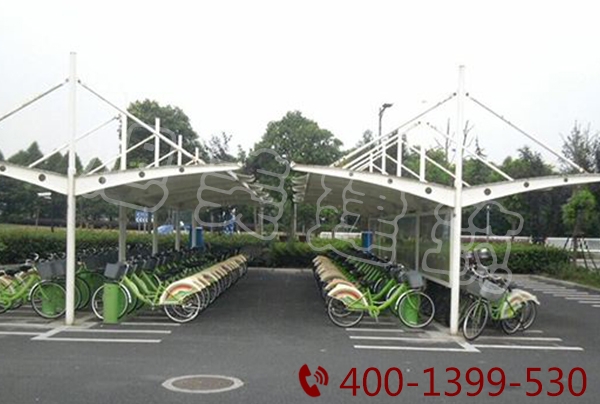  Community electric membrane structure parking shed