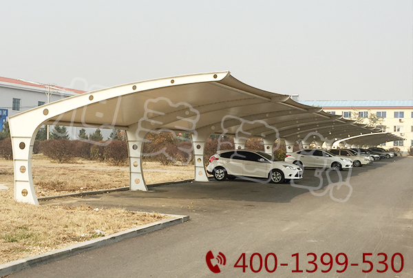  Membrane structure parking shed