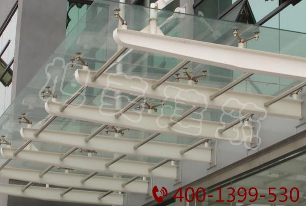  Glass canopy fire-resistant