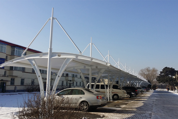  Membrane structure parking shed