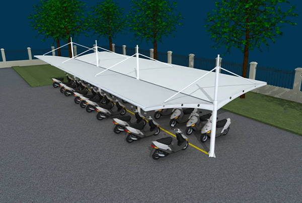  Membrane structure parking shed